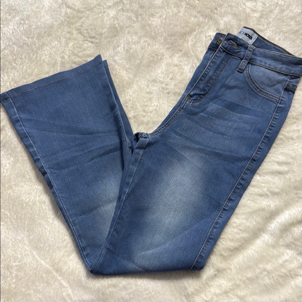 Fashion Nova Blue Flare Jeans